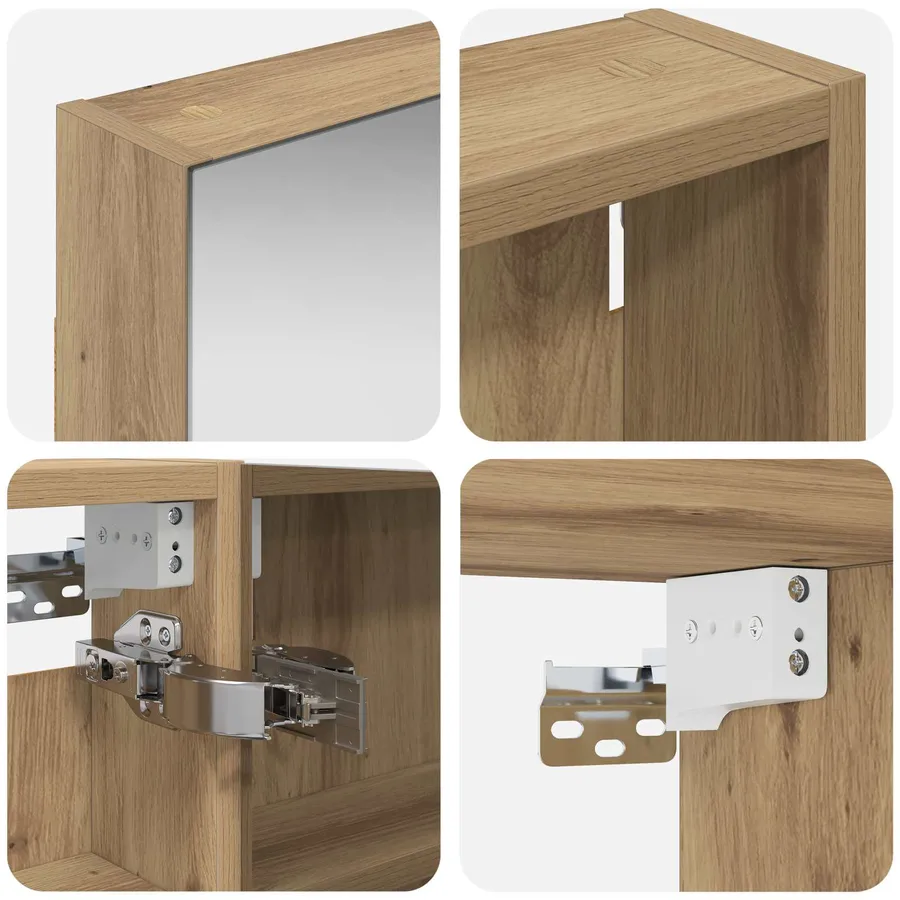 Ensemble de Meubles de Salle de Bain 3 pc 120 x 10,5 x 60,5 cm - 8