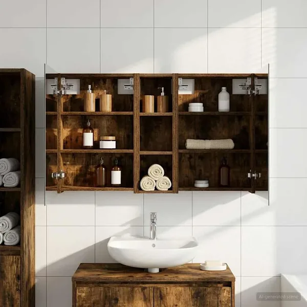 Ensemble de Meubles de Salle de Bain 3 pcs 100 x 10,5 x 60,5 cm