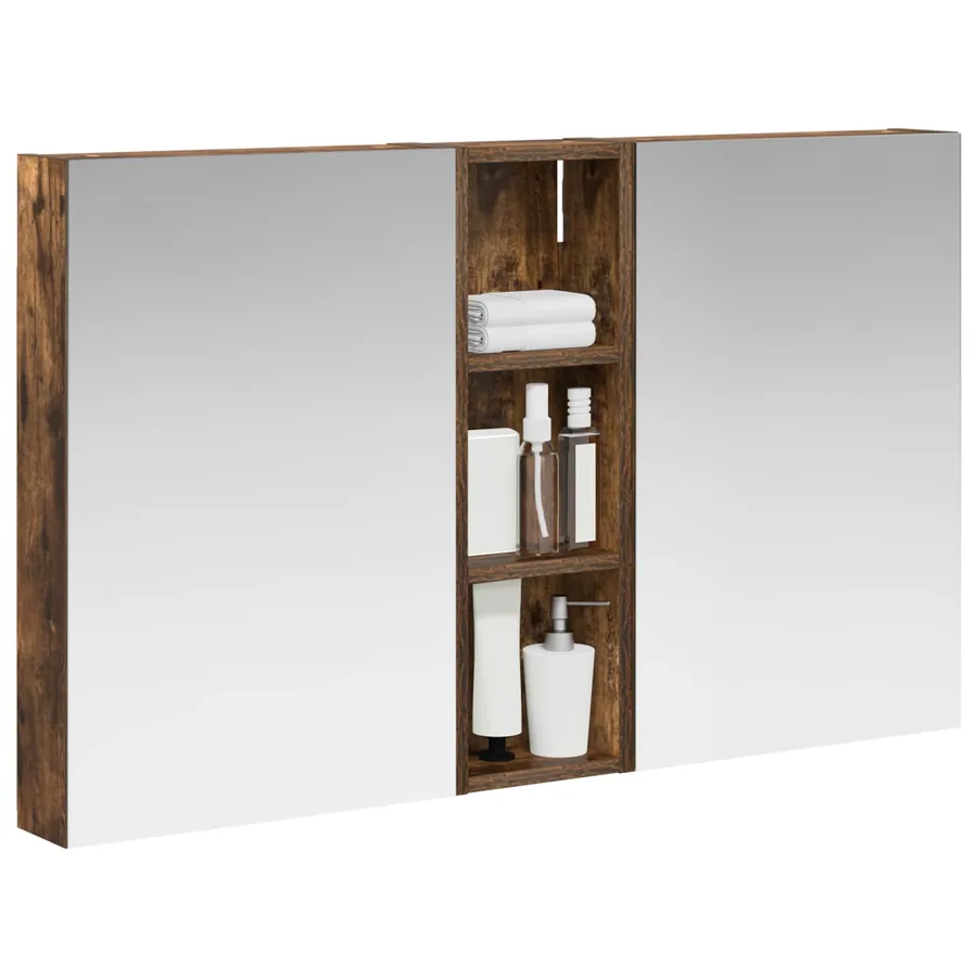 Ensemble de Meubles de Salle de Bain 3 pcs 100 x 10,5 x 60,5 cm - 3