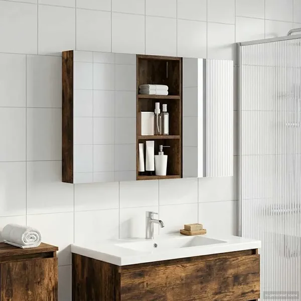 Ensemble de Meubles de Salle de Bain 3 pcs 110 x 10,5 x 60,5 cm