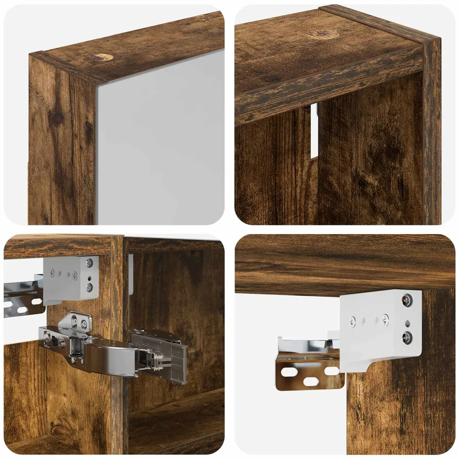 Ensemble de Meubles de Salle de Bain 3 pcs 110 x 10,5 x 60,5 cm - 10
