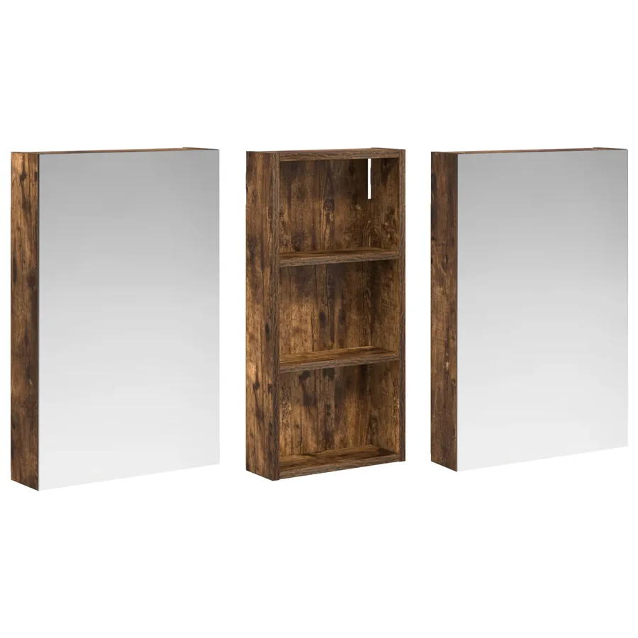 Ensemble de Meubles de Salle de Bain 3 pcs 110 x 10,5 x 60,5 cm - 5