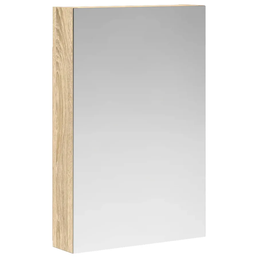 Armoire Miroir de Salle de Bain avec étagère Chêne Sonoma - 2