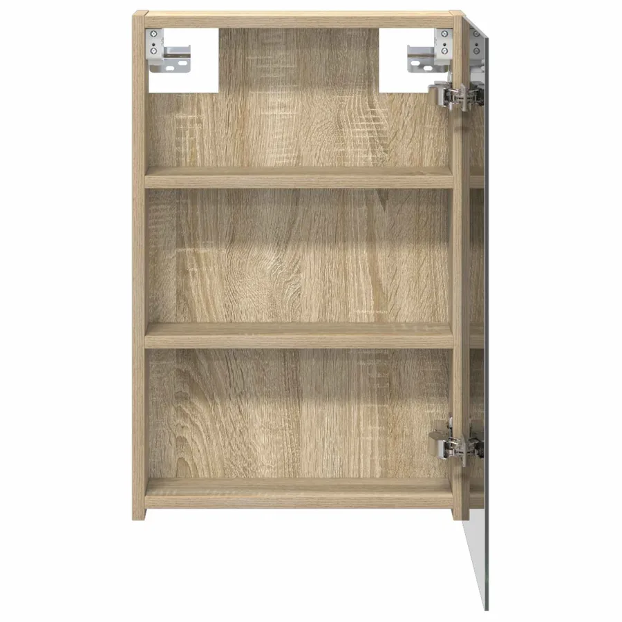 Armoire Miroir de Salle de Bain avec étagère Chêne Sonoma - 6
