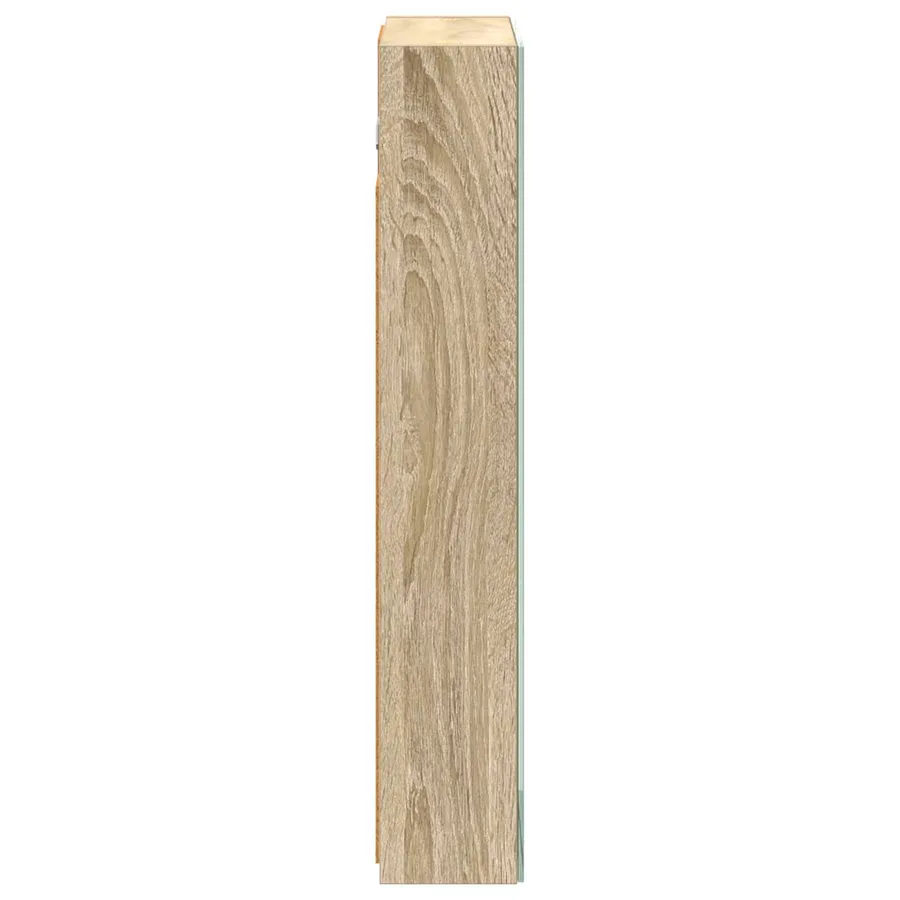 Armoire Miroir de Salle de Bain avec étagère Chêne Sonoma - 7