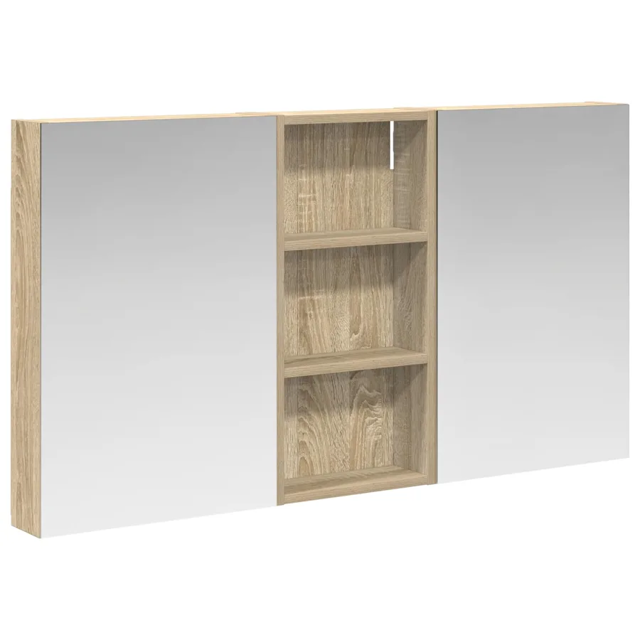 Ensemble de Meubles de Salle de Bain 3 pcs 110 x 10,5 x 60,5 cm - 2