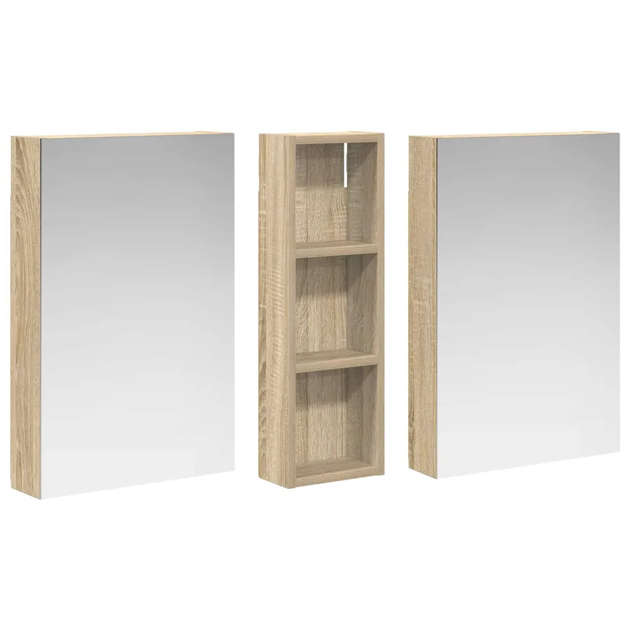Ensemble de Meubles de Salle de Bain 3 pcs 100 x 10,5 x 60,5 cm - 5
