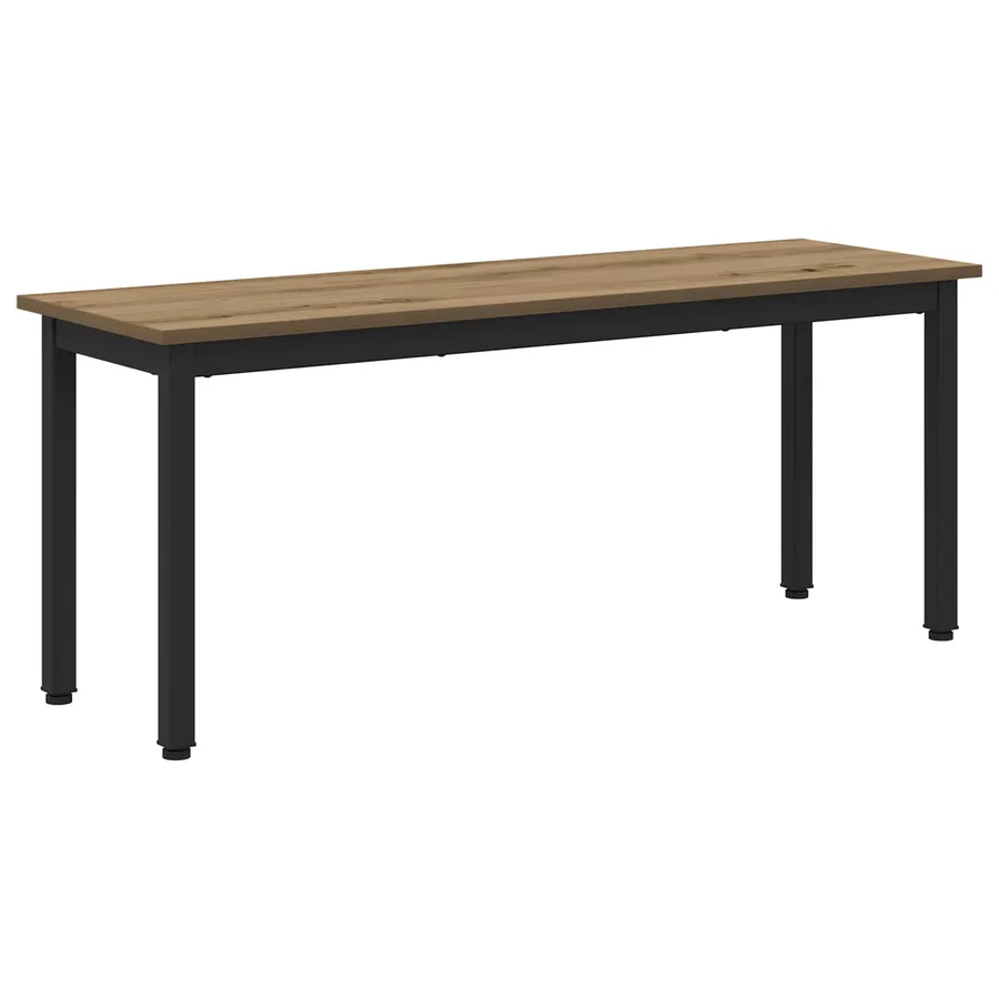 banc Chêne artisan 110 x 35 x 45 cm Bois d'ingénierie - 2