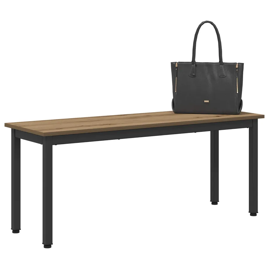 banc Chêne artisan 110 x 35 x 45 cm Bois d'ingénierie - 3