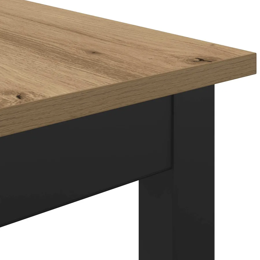 banc Chêne artisan 110 x 35 x 45 cm Bois d'ingénierie - 7