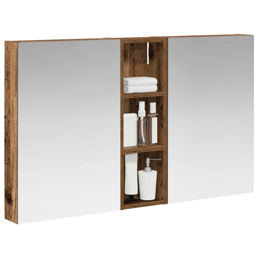 Ensemble de Meubles de Salle de Bain 3 pcs 100 x 10,5 x 60,5 cm - 3