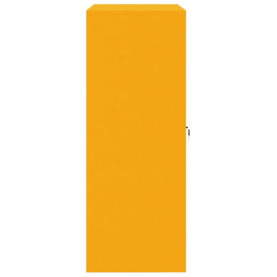 Armoire de rangement Jaune moutarde 90 x 40 x 105 cm Acier - 7