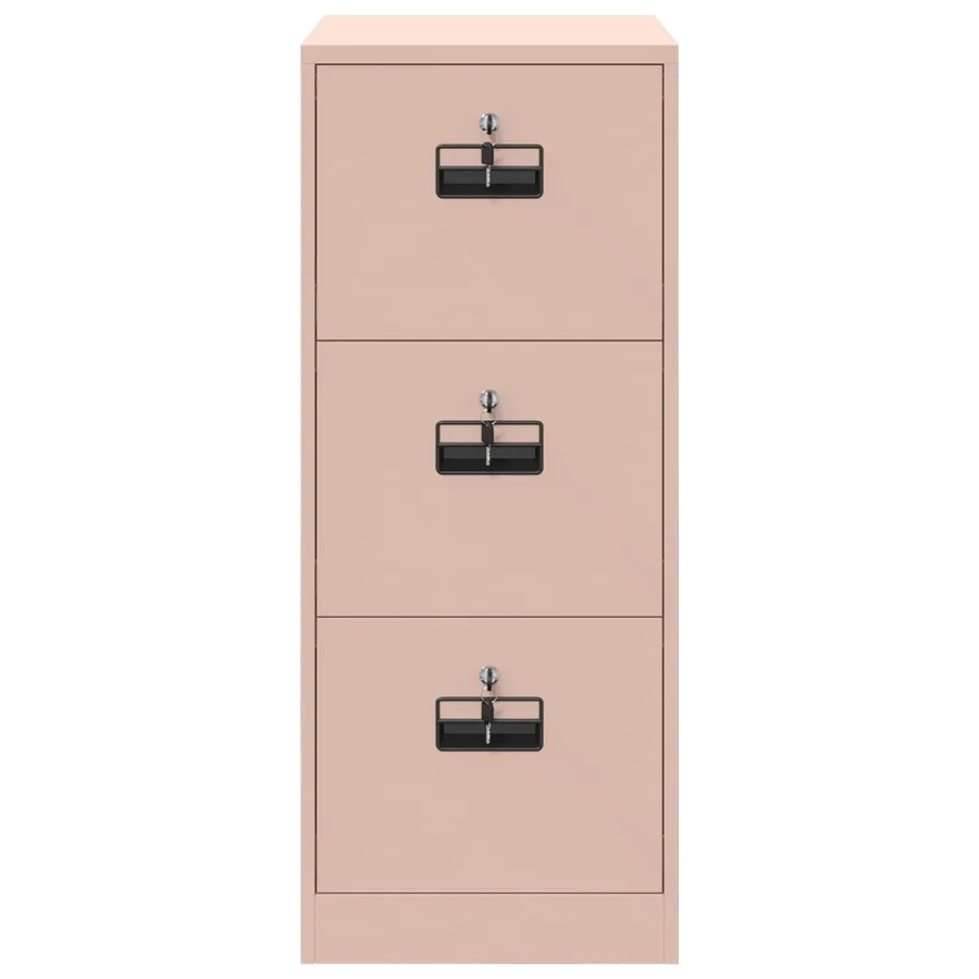 Cabinet de Dossier Rose 44 x 50 x 106.5 cm Acier Laminé à Froid - 7