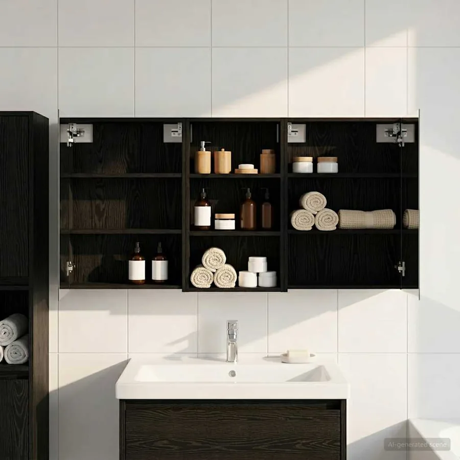 Ensemble de Meubles de Salle de Bain 3 pcs 140 x 14,5 x 70 cm