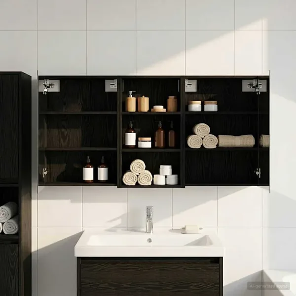 Ensemble de Meubles de Salle de Bain 3 pcs 140 x 14,5 x 70 cm