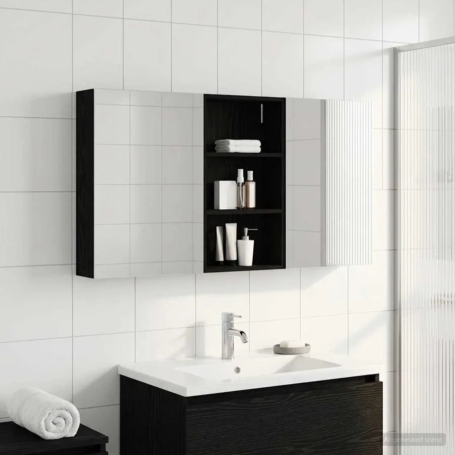 Ensemble de Meubles de Salle de Bain 3 pcs 140 x 14,5 x 70 cm - 4