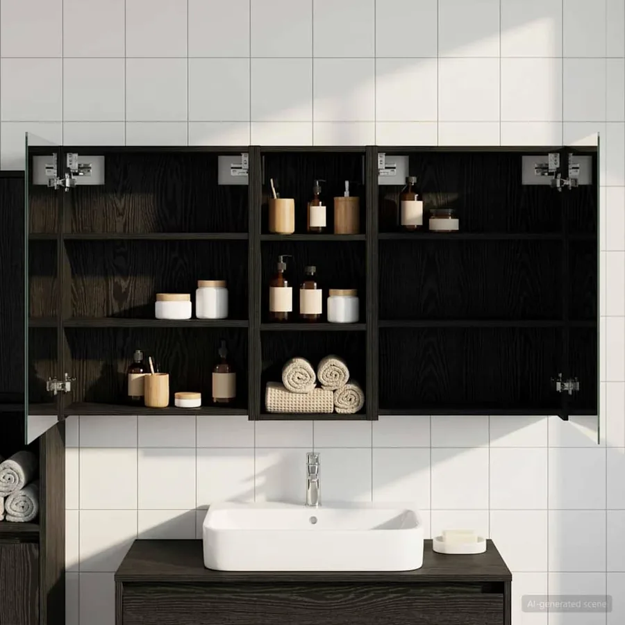 Ensemble de Meubles de Salle de Bain 3 pcs 130 x 14,5 x 70 cm