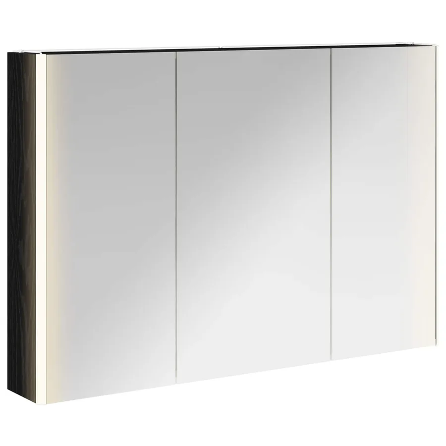 Armoire Miroir de Salle de Bain Chêne noir 103,5 x 15,5 x 70 cm - 2