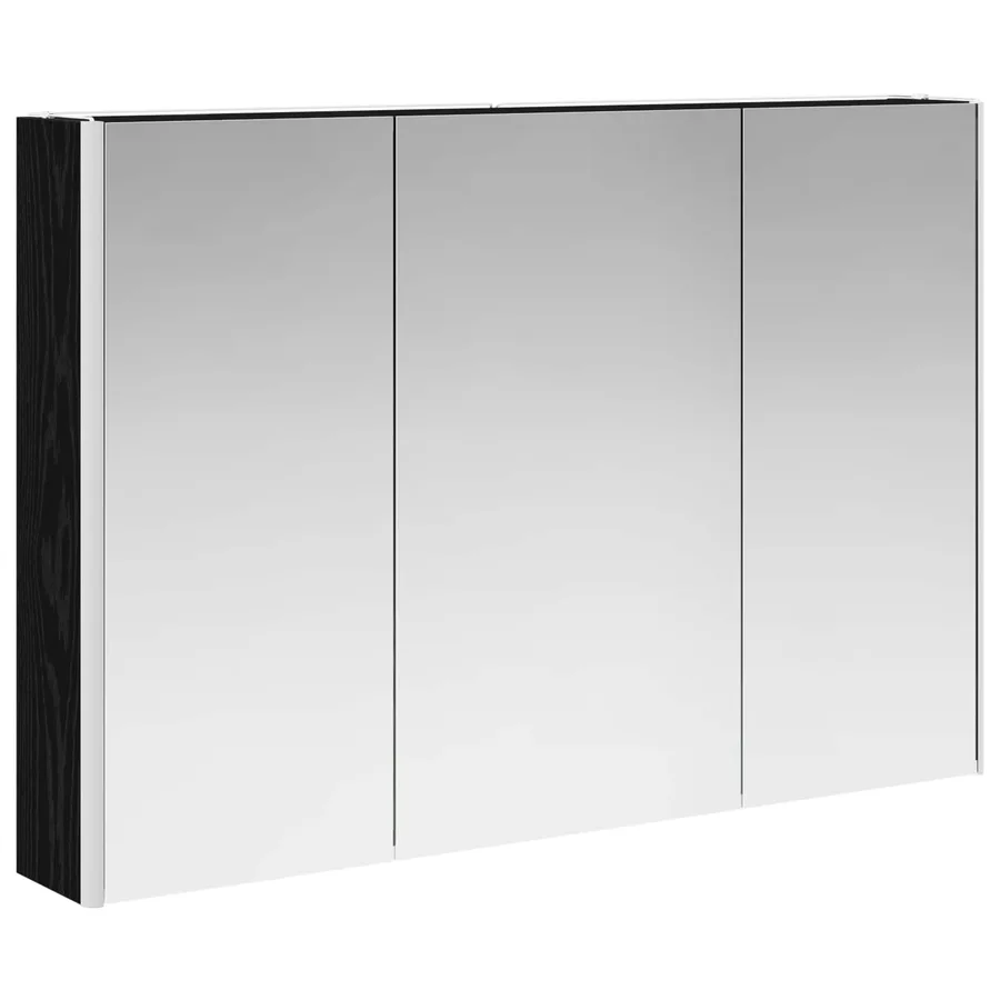 Armoire Miroir de Salle de Bain Chêne noir 103,5 x 15,5 x 70 cm - 5