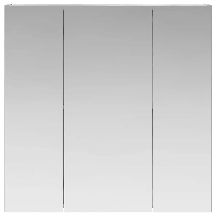 Armoire Miroir de Salle de Bain Gris béton 70 x 14,5 x 70 cm - 5