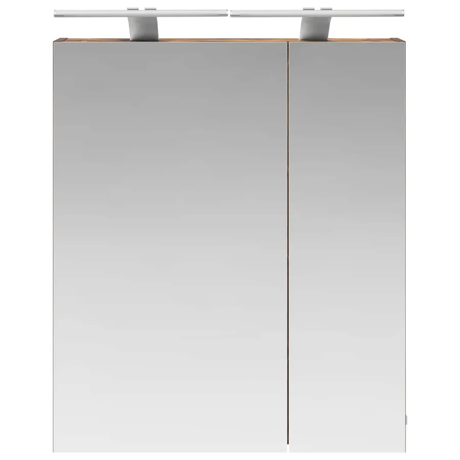 Armoire Miroir de Salle de Bain Chêne fumé 60 x 14,5 x 70 cm - 6