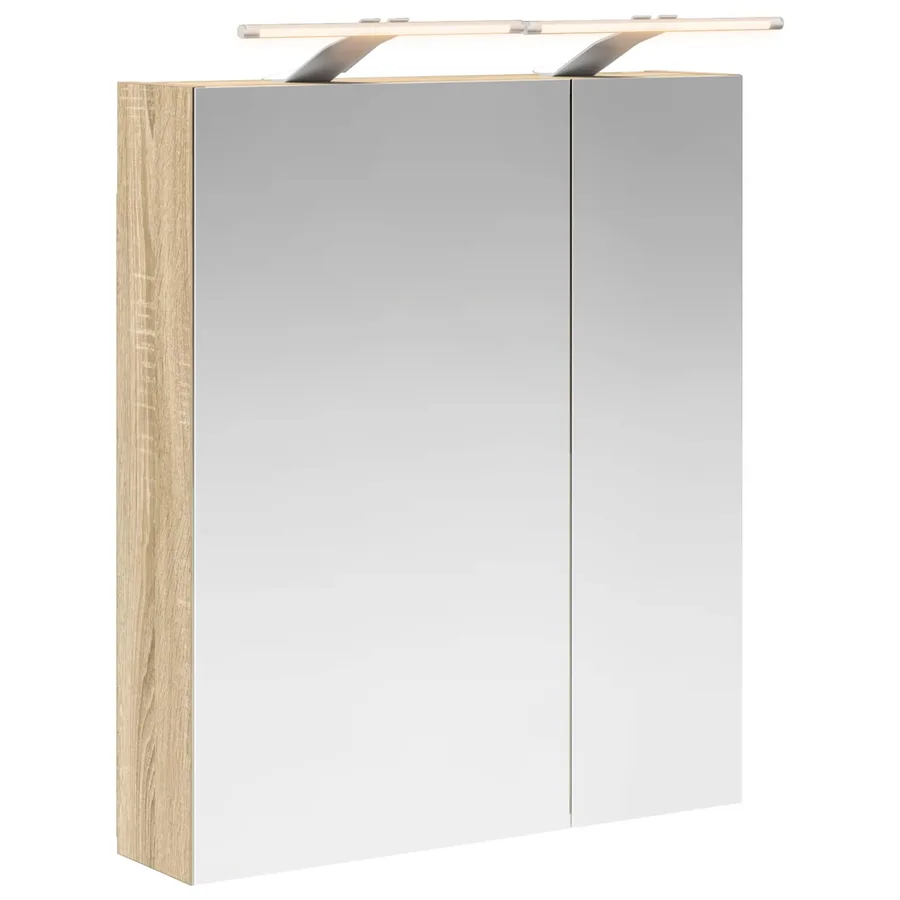 Armoire Miroir de Salle de Bain Chêne Sonoma 60 x 14,5 x 70 cm - 2