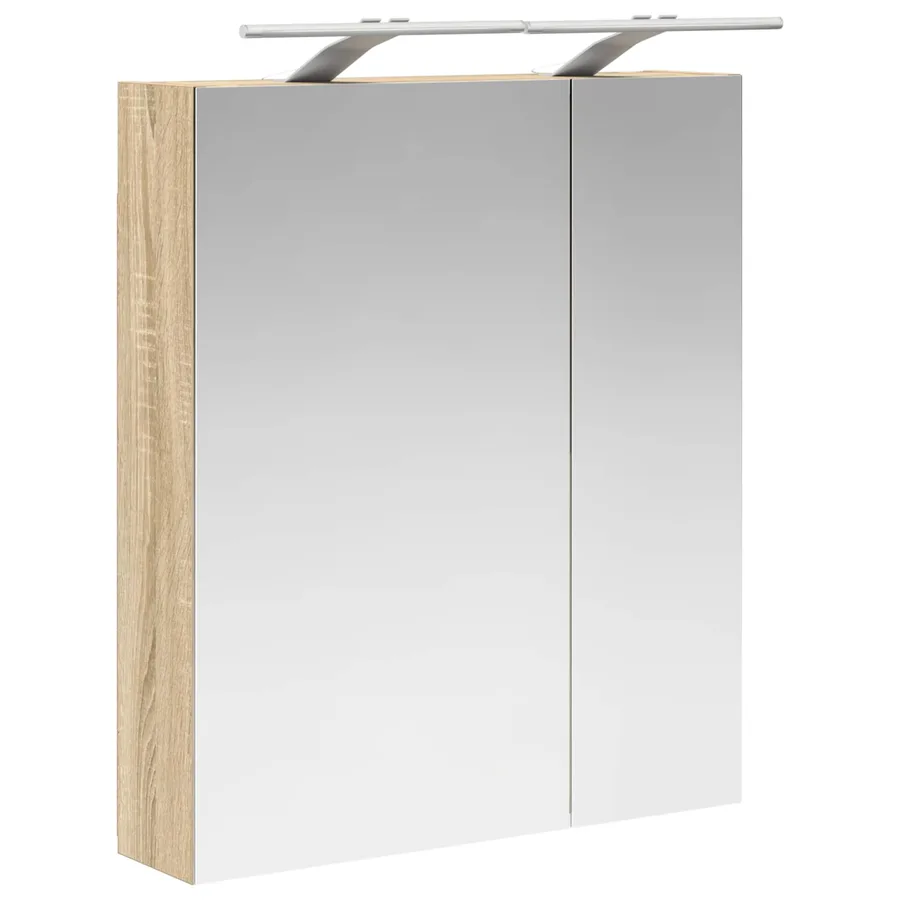 Armoire Miroir de Salle de Bain Chêne Sonoma 60 x 14,5 x 70 cm - 5