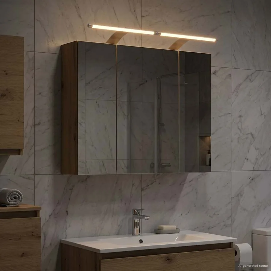 Armoire Miroir de Salle de Bain Chêne artisan 60 x 14,5 x 50 cm