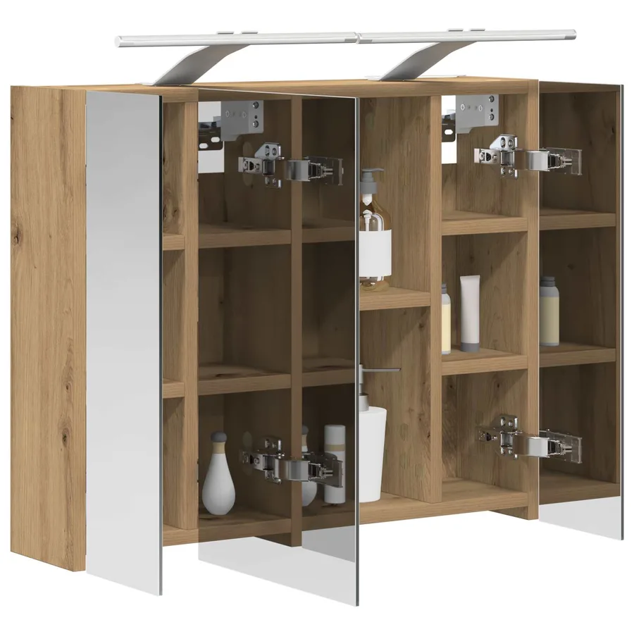 Armoire Miroir de Salle de Bain Chêne artisan 60 x 14,5 x 50 cm - 3