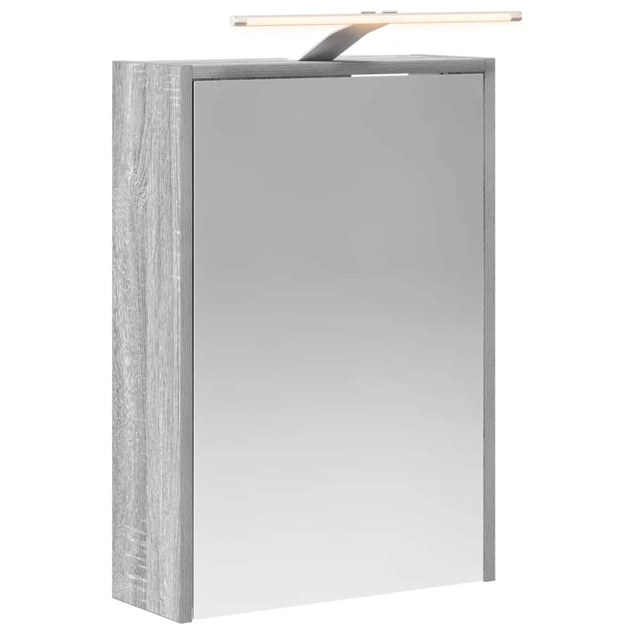 Armoire Miroir de Salle de Bain Gris Sonoma 43 x 16 x 62.5 cm - 2