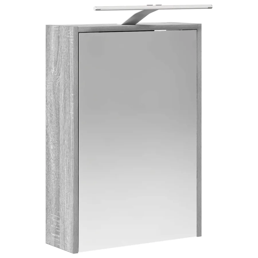 Armoire Miroir de Salle de Bain Gris Sonoma 43 x 16 x 62.5 cm - 5
