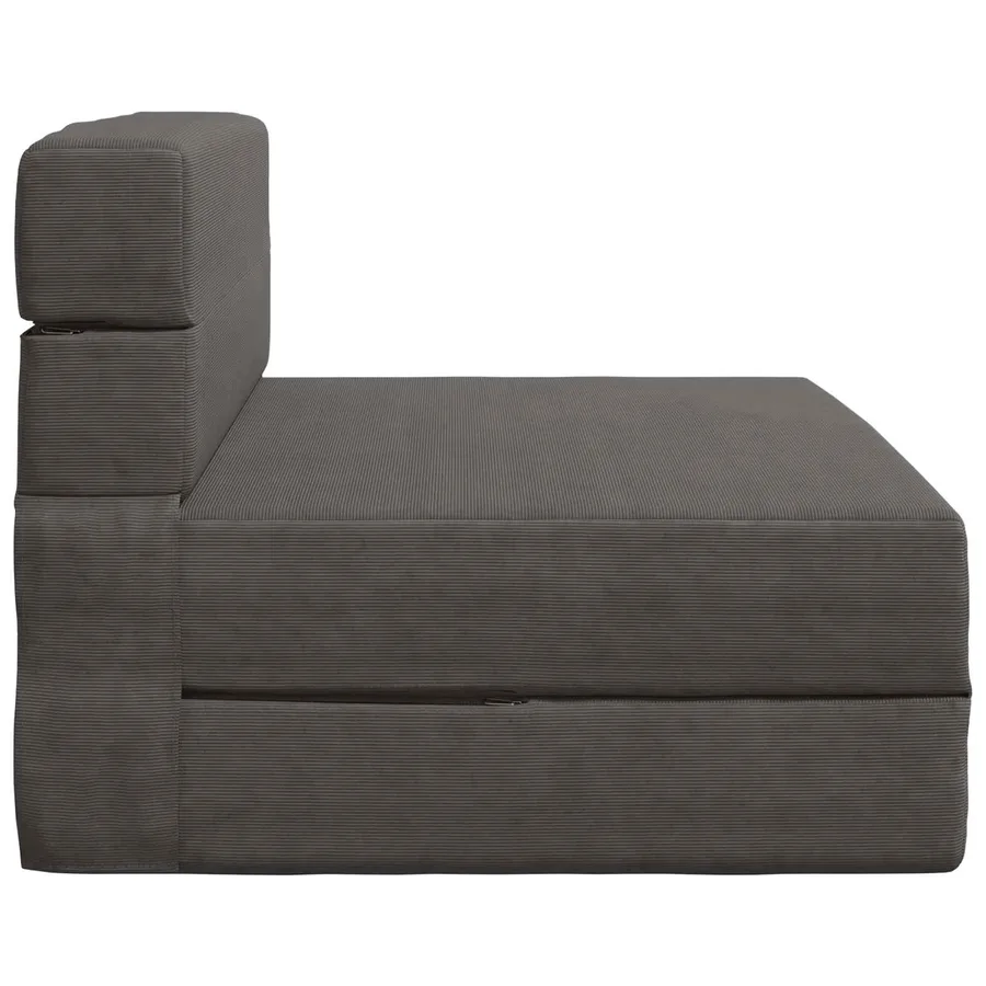 Canapé-lit pliable Gris foncé 70 x 80 x 60 cm Tissu - 4