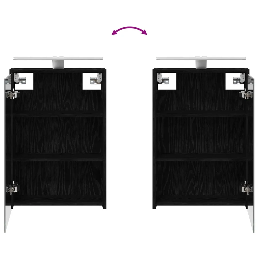 Ensemble de Meubles de Salle de Bain 3 pcs 126 x 16 x 62.5 cm - 12