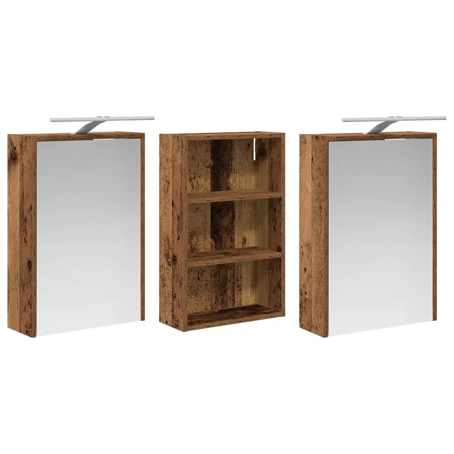 Ensemble de Meubles de Salle de Bain 3 pcs 126 x 16 x 62.5 cm - 5