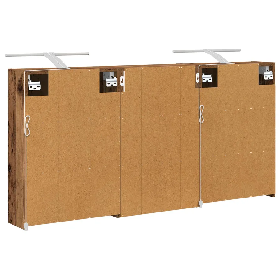 Ensemble de Meubles de Salle de Bain 3 pcs 126 x 16 x 62.5 cm - 9