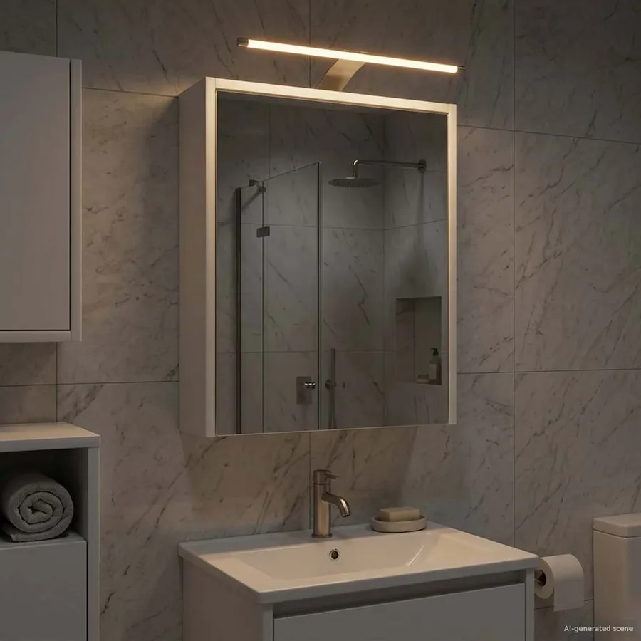 Armoire Miroir de Salle de Bain Blanc 43 x 16 x 62.5 cm - 4