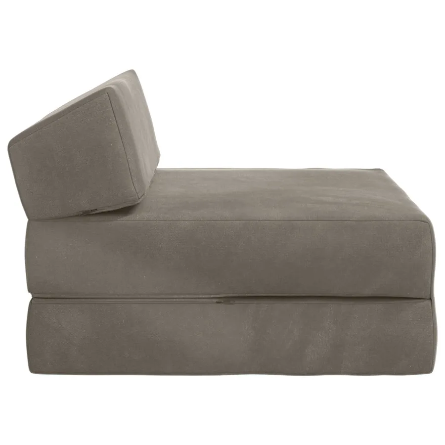 Canapé-lit pliable Gris clair 60 x 70 x 41 cm Tissu - 4