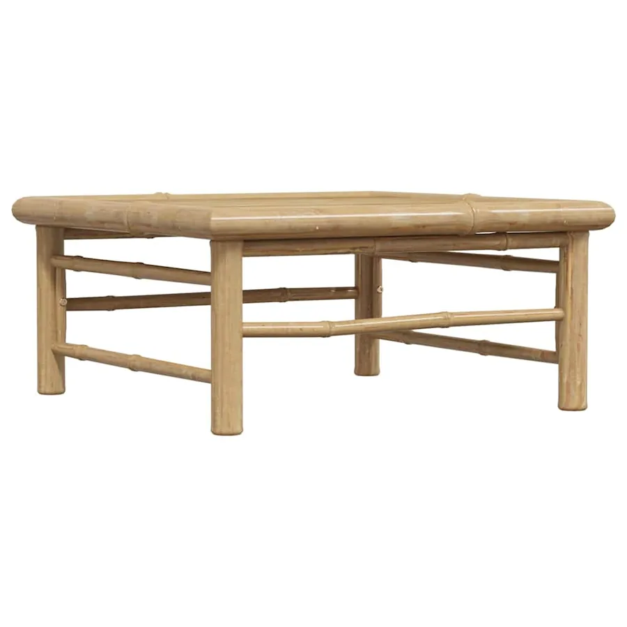 Table de jardin 65x65x30 cm Bambou - 7