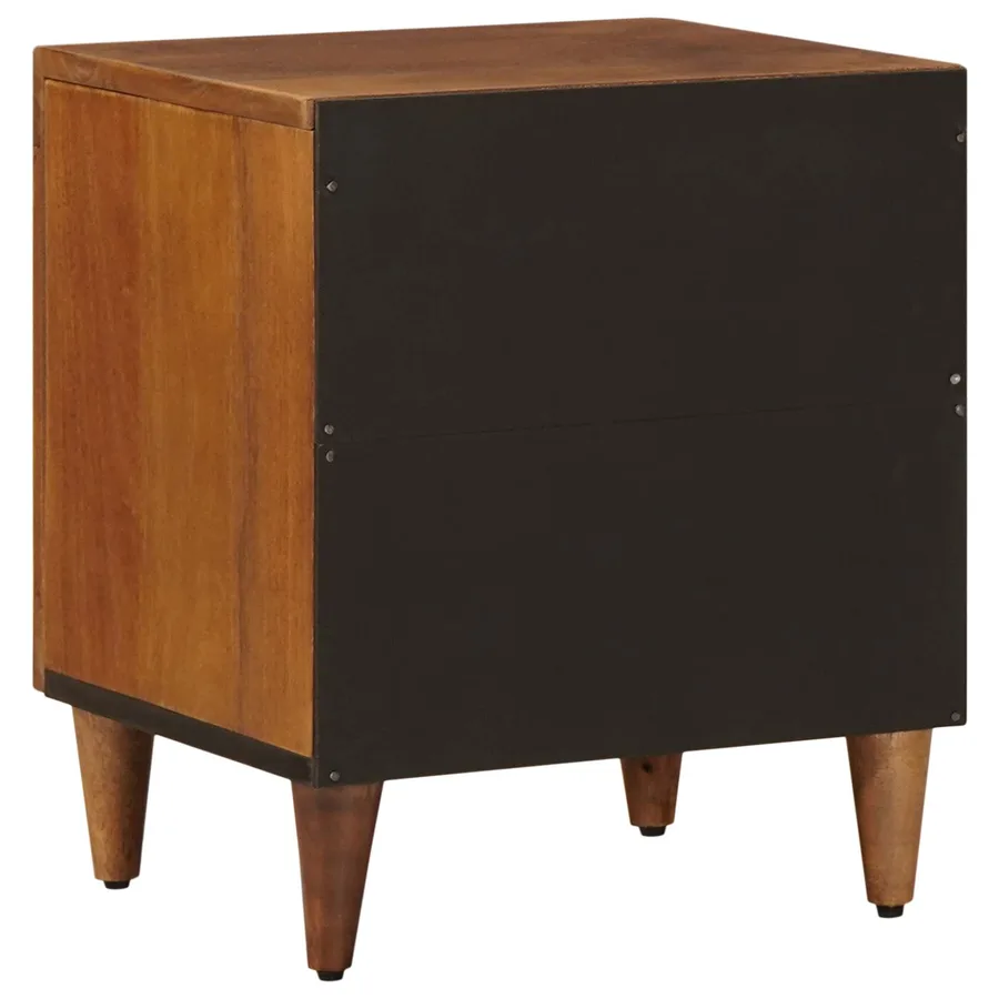 Cabinet de chevet Marron 40 x 33 x 46 cm Bois de mangue massif - 6
