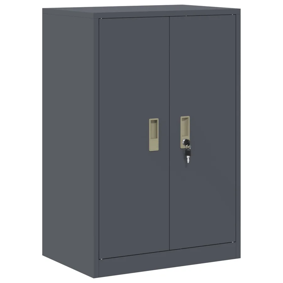Armoire de rangement Anthracite 60 x 40 x 90 cm Acier - 2