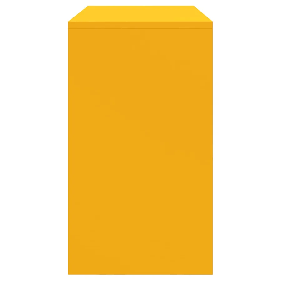 Armoire de rangement Jaune moutarde 90 x 40 x 70 cm Acier - 7