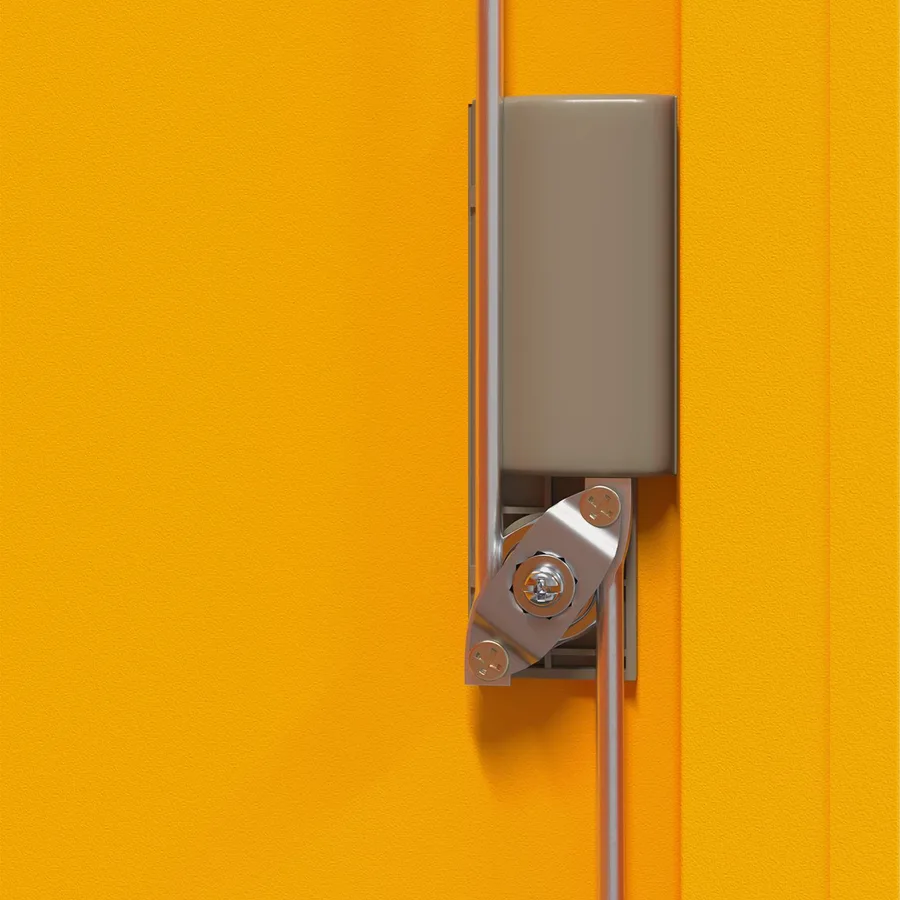 Armoire de rangement Jaune moutarde 90 x 40 x 70 cm Acier - 8