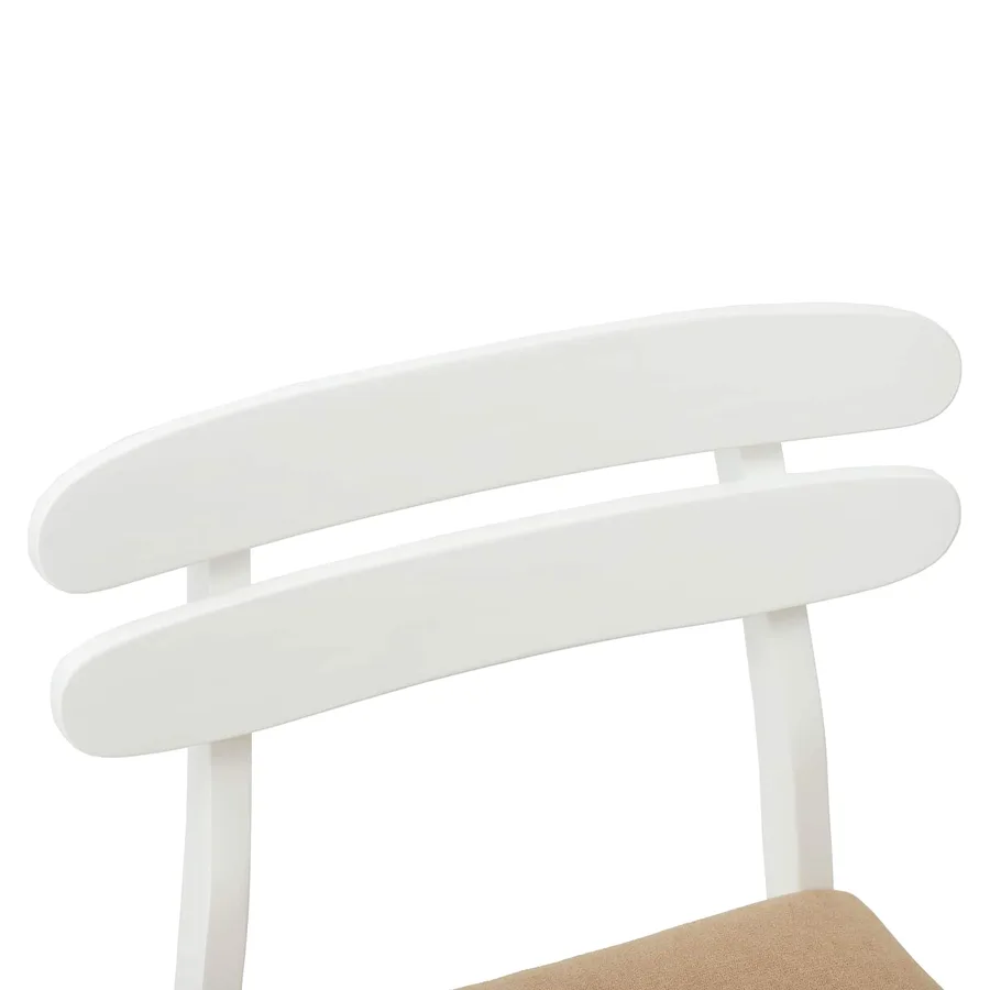 Chaise de salle à manger 2 pcs Blanc et marron - 9