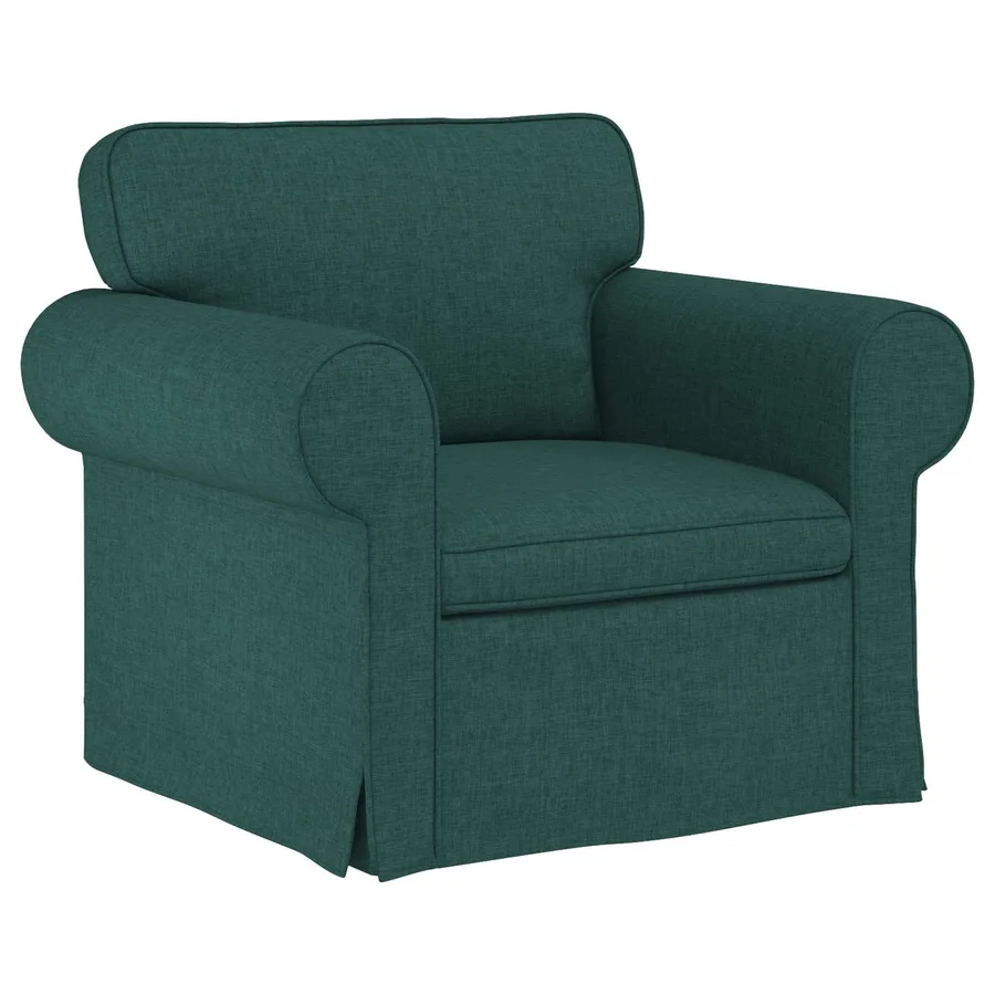 Ensemble de Canapés 2 pcs Vert foncé 175 x 82 x 80 cm tissu - 4