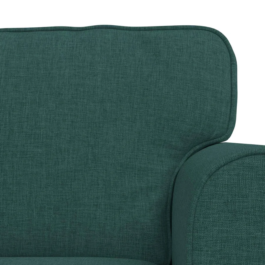Ensemble de Canapés 2 pcs Vert foncé 175 x 82 x 80 cm tissu - 6