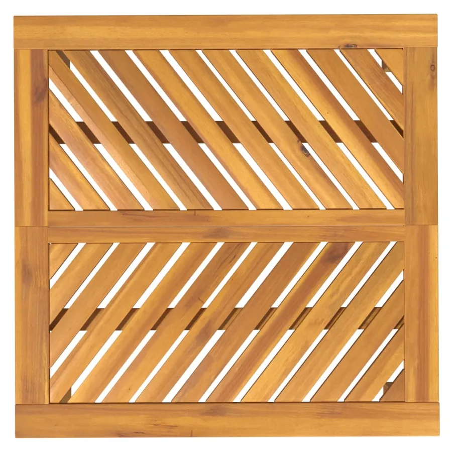 Table à manger de jardin 90x90x74 cm bois d'acacia solide - 5
