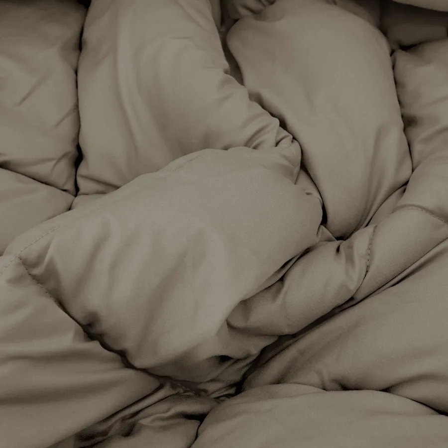 Duvet d'été simple Gris clair 220 x 240 cm Microfibre - 6