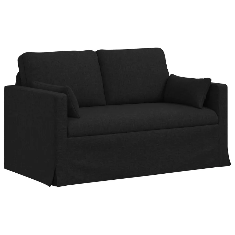 Ensemble de Canapés 2 pcs Noir 139 x 78 x 80 cm tissu - 5