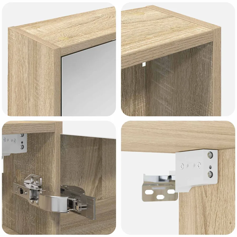 Ensemble de Meubles de Salle de Bain 3 pcs 106 x 16 x 62,5 cm - 10