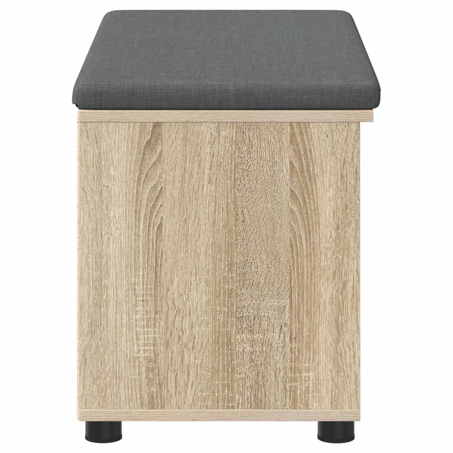 Banc d'entrée avec coussin Chêne Sonoma 80 x 38 x 46 cm - 7